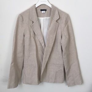 Cream Linen Women’s Blazer Jacket